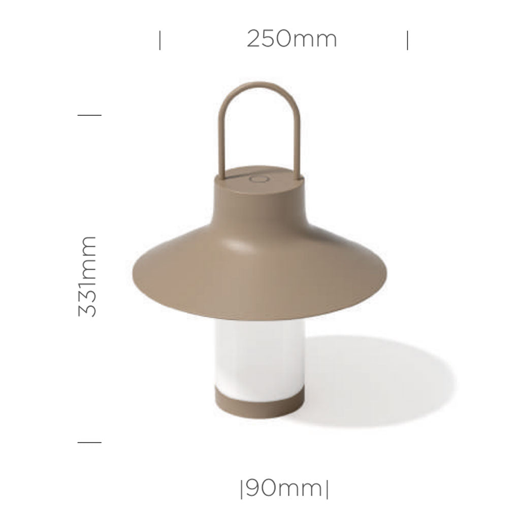 Shadow Batteri Bordlampe - Large - Hvid - Loom Design