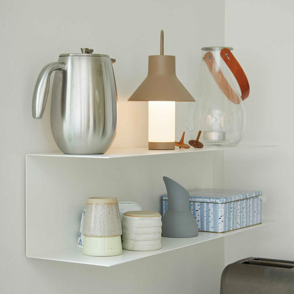 Shadow Batteri Bordlampe - Small - Gråbeige - Loom Design