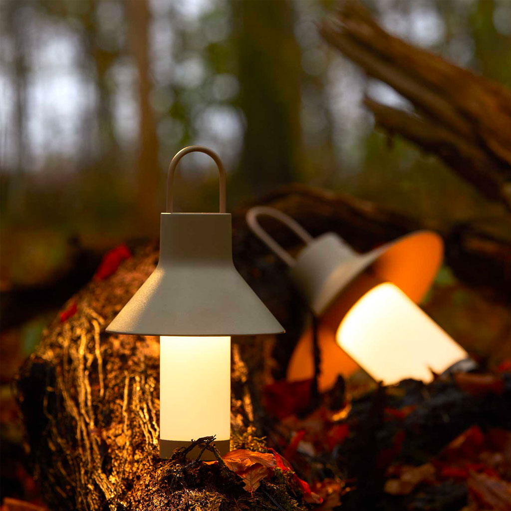Shadow Batteri Bordlampe - Small - Gråbeige - Loom Design
