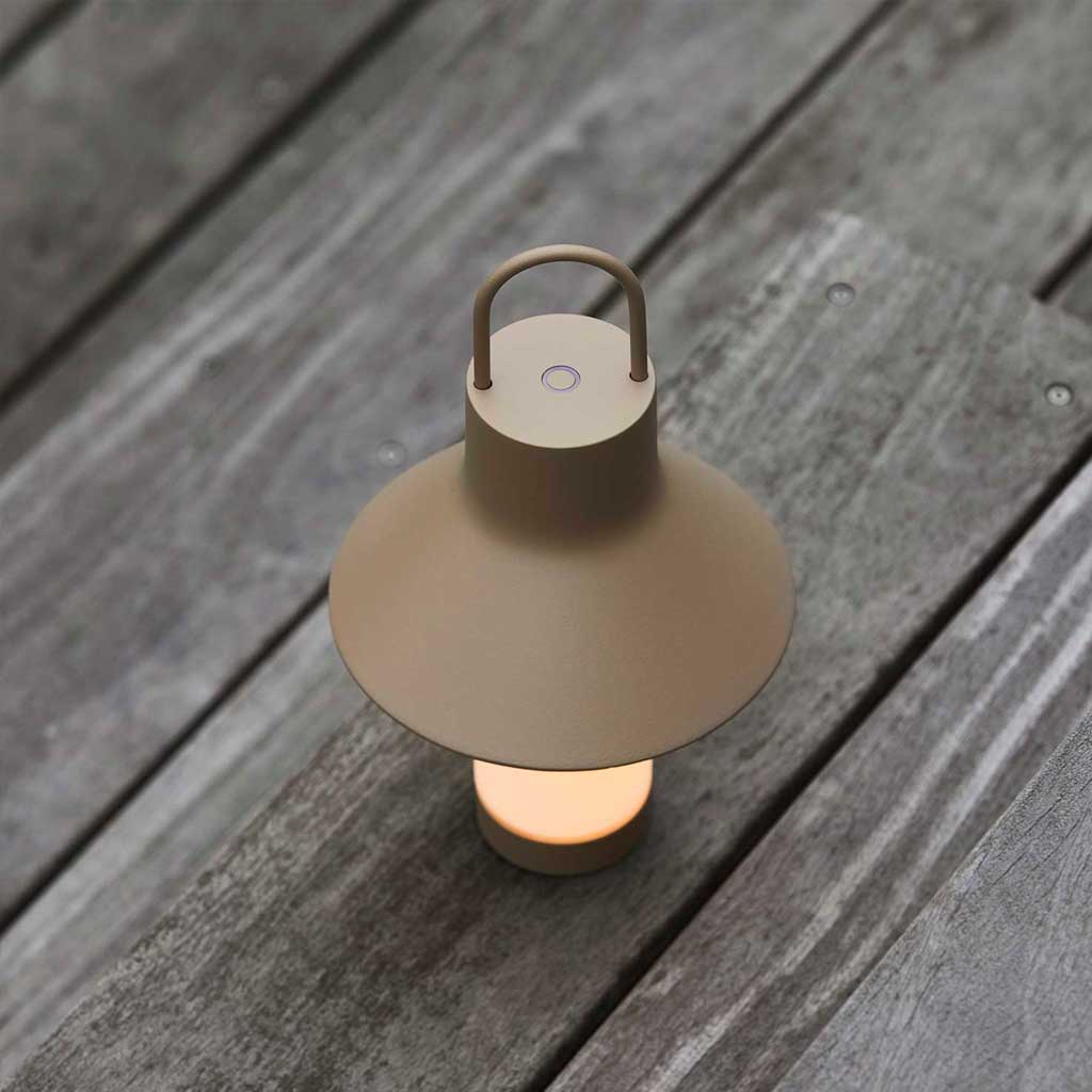 Shadow Batteri Bordlampe - Small - Gråbeige - Loom Design