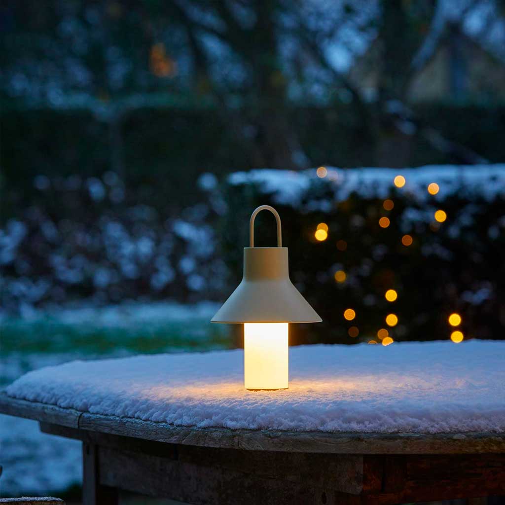 Shadow Batteri Bordlampe - Small - Gråbeige - Loom Design