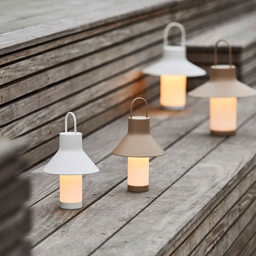 Shadow Batteri Bordlampe - Small - Gråbeige - Loom Design