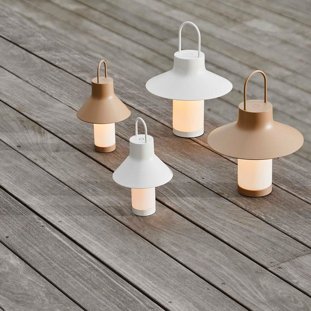 Shadow Batteri Bordlampe - Small - Gråbeige - Loom Design
