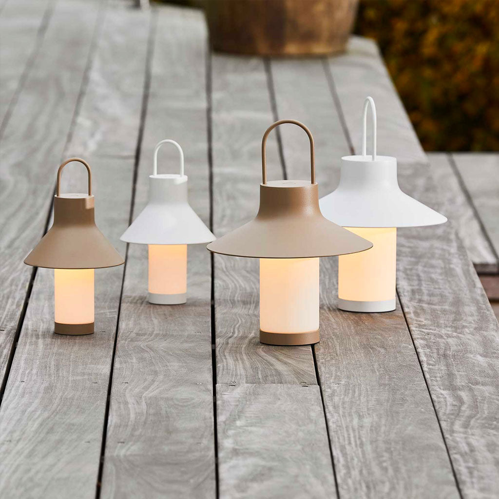 Shadow Batteri Bordlampe - Small - Gråbeige - Loom Design