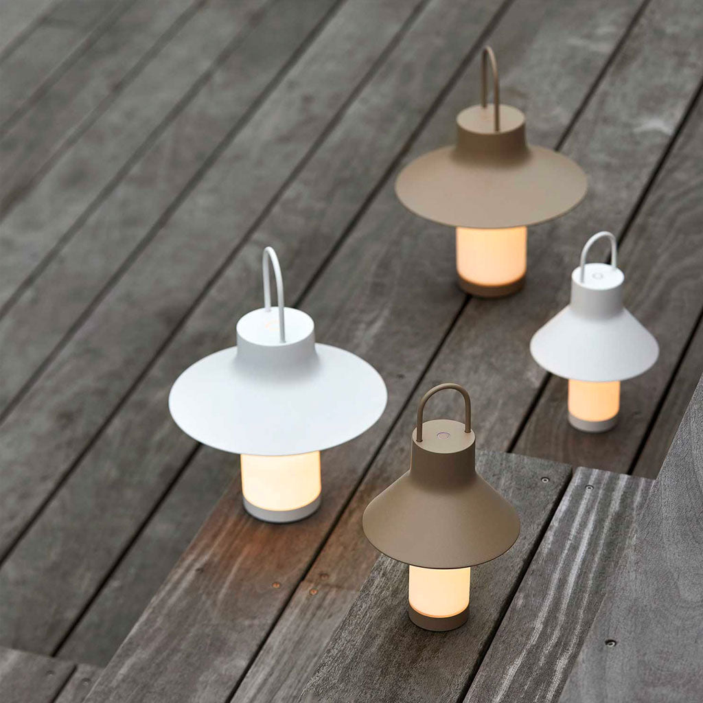 Shadow Batteri Bordlampe - Small - Gråbeige - Loom Design