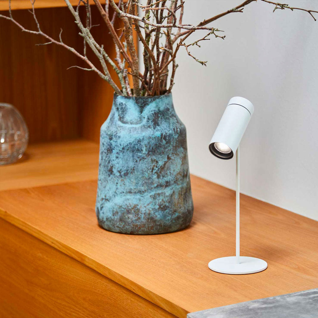 Sia Click Spot Batteri Bordlampe Med Sia Base Table - Hvid - Loom Design