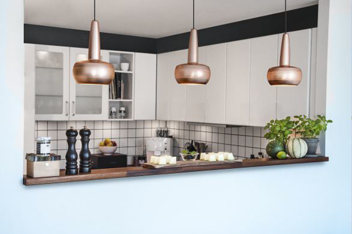 Clava Lampeskærm - Børstet kobber - Ø: 21,5 cm - Umage