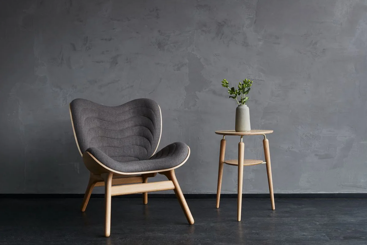 A Conversation Piece Lænestol - Black/White Sands - H: 83 cm - Umage