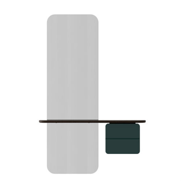 One More Look Spejl - Dark Oak/Forest Green - H: 118 cm - Umage