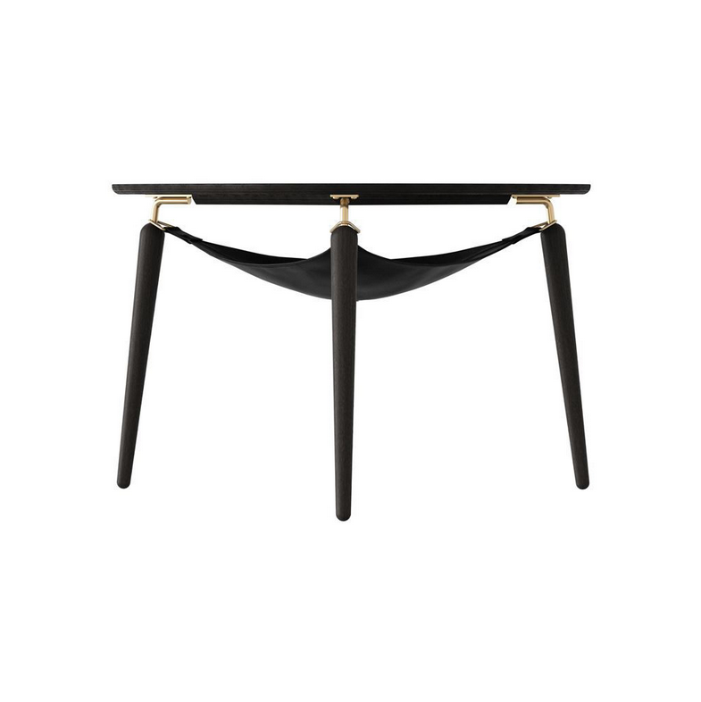 Hang Out Sofabord - Black Oak/Brass - H: 49 cm - Umage