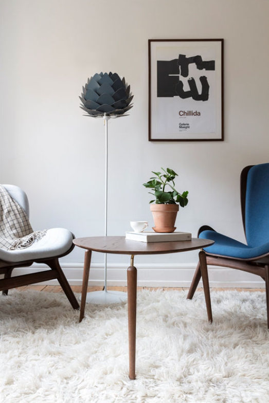 Hang Out Sofabord - Dark Oak/Brass - H: 49 cm - Umage