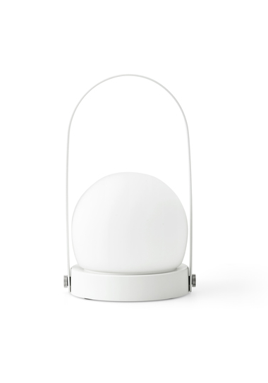 Carrie bordlampe Transportabel - Hvid - H: 24,5 cm. - Audo Copenhagen