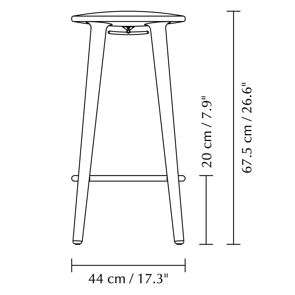 The Socialite Counter barstol - Oak - Umage