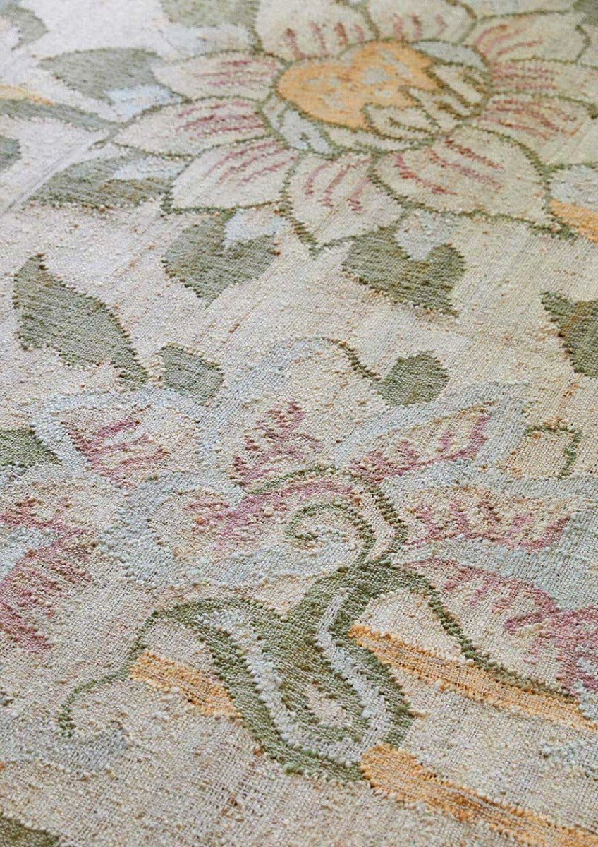 Somerset II Jute Kelim Løber - 70x250 - Beige/Moss/Orange - Liv Interior