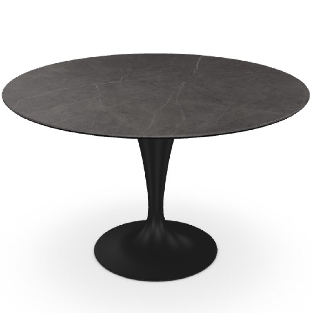 Flûte round spisebord - Ceramic - Sovet Italia