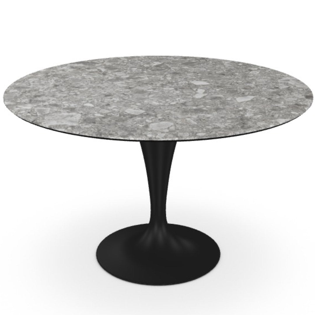 Flûte round spisebord - Ceramic - Sovet Italia