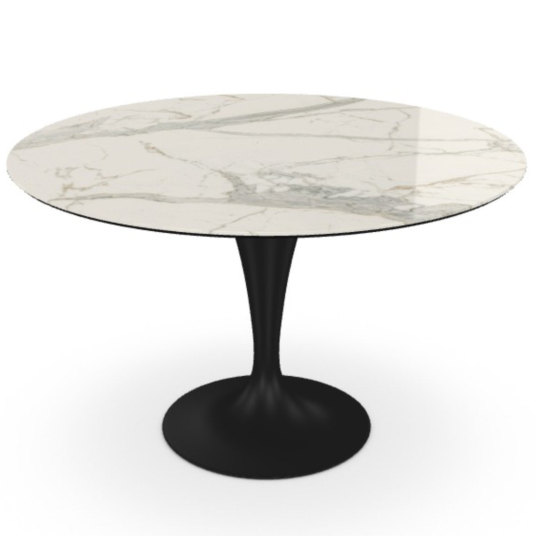 Flûte round spisebord - Ceramic - Sovet Italia