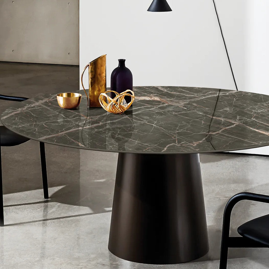 Totem round spisebord - Ceramic - Sovet Italia