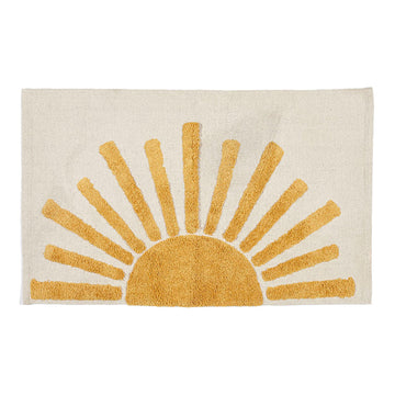 Sun Cotton Bademåtte - Shaggy, Oekotex, HONEY/nat - 60x90 - Liv Interior