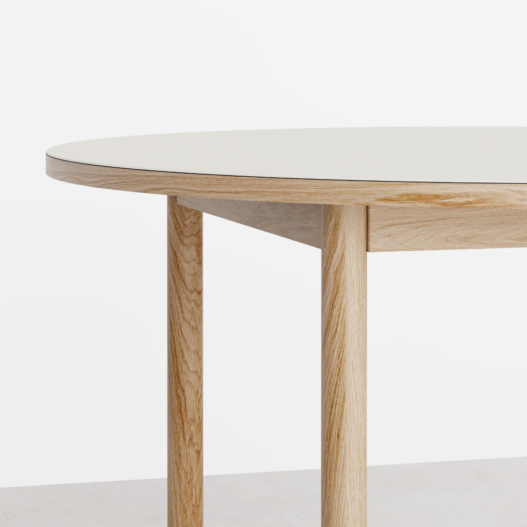 Essential Oak spisebord - Ø120 - Mushroom - Tablelab