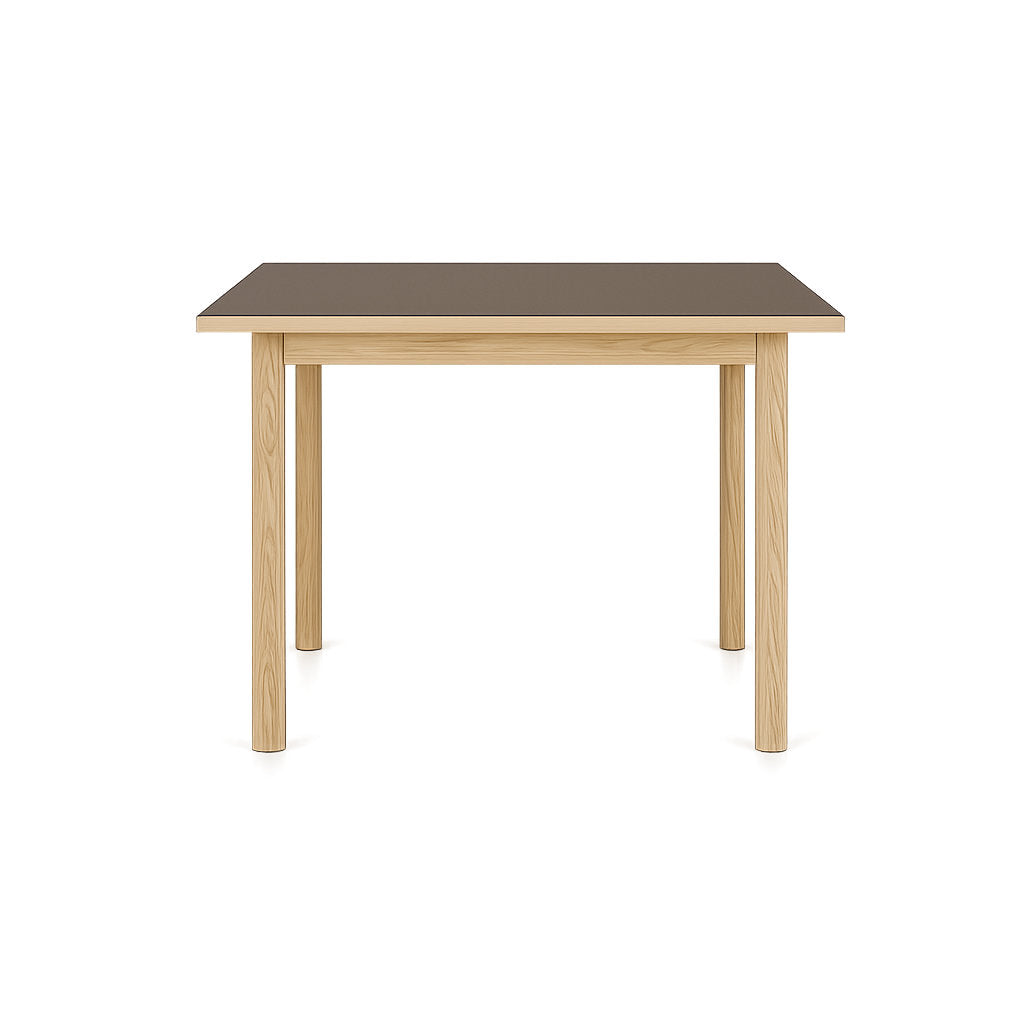 Essential Oak spisebord - 90x90 - Espresso - Tablelab
