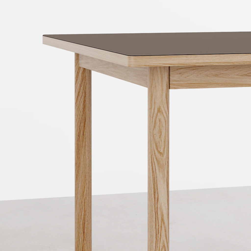 Essential Oak spisebord - 90x90 - Espresso - Tablelab