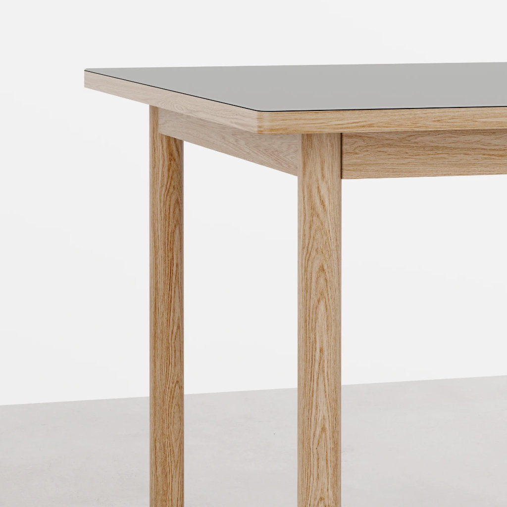 Essential Oak spisebord - 90x90 - Grå - Tablelab
