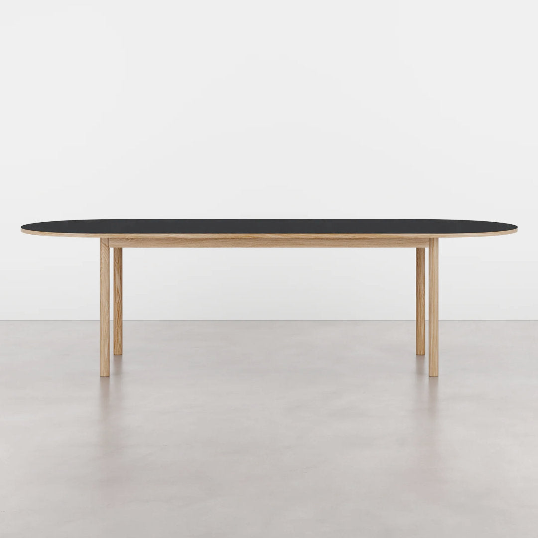 Essential Oak Pill spisebord - 256x90 - Charcoal - Tablelab