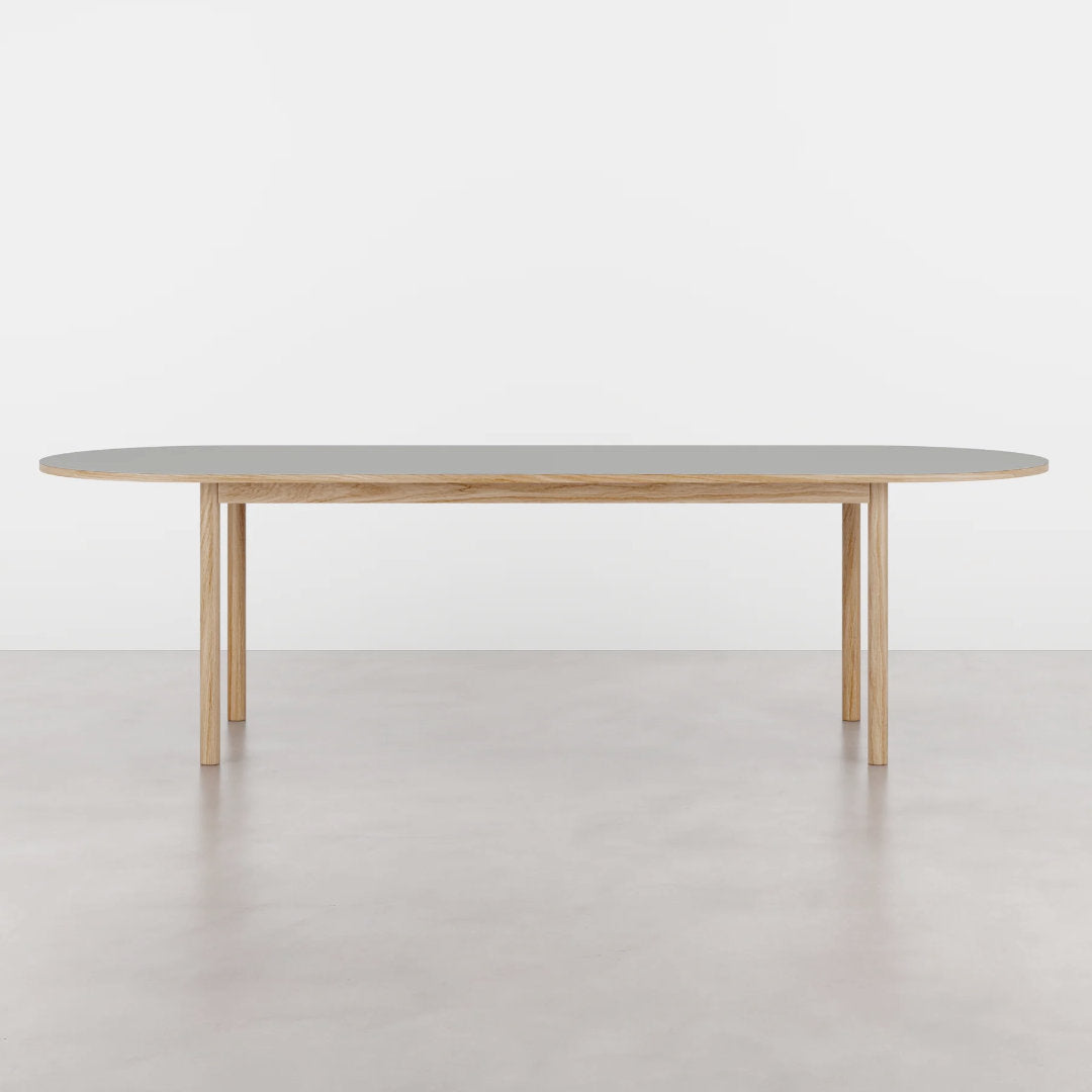 Essential Oak Pill spisebord - 256x90 - Grå - Tablelab