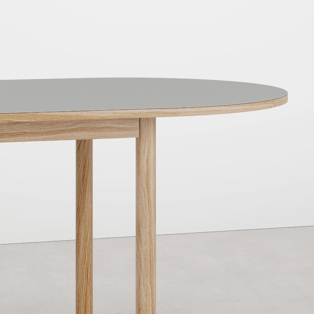 Essential Oak Pill spisebord - 256x90 - Grå - Tablelab
