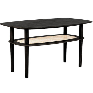 Together Sleek rectangle sofabord - Black Oak - Umage