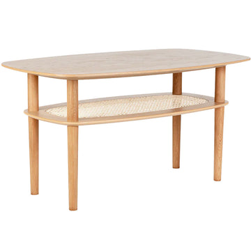Together Sleek rectangle sofabord - Oak - Umage