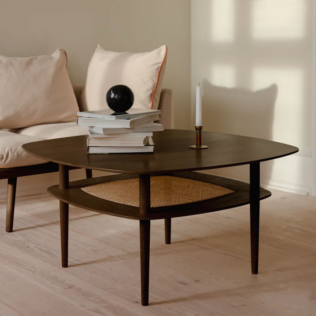 Together Smooth square sofabord - Dark Oak - Umage