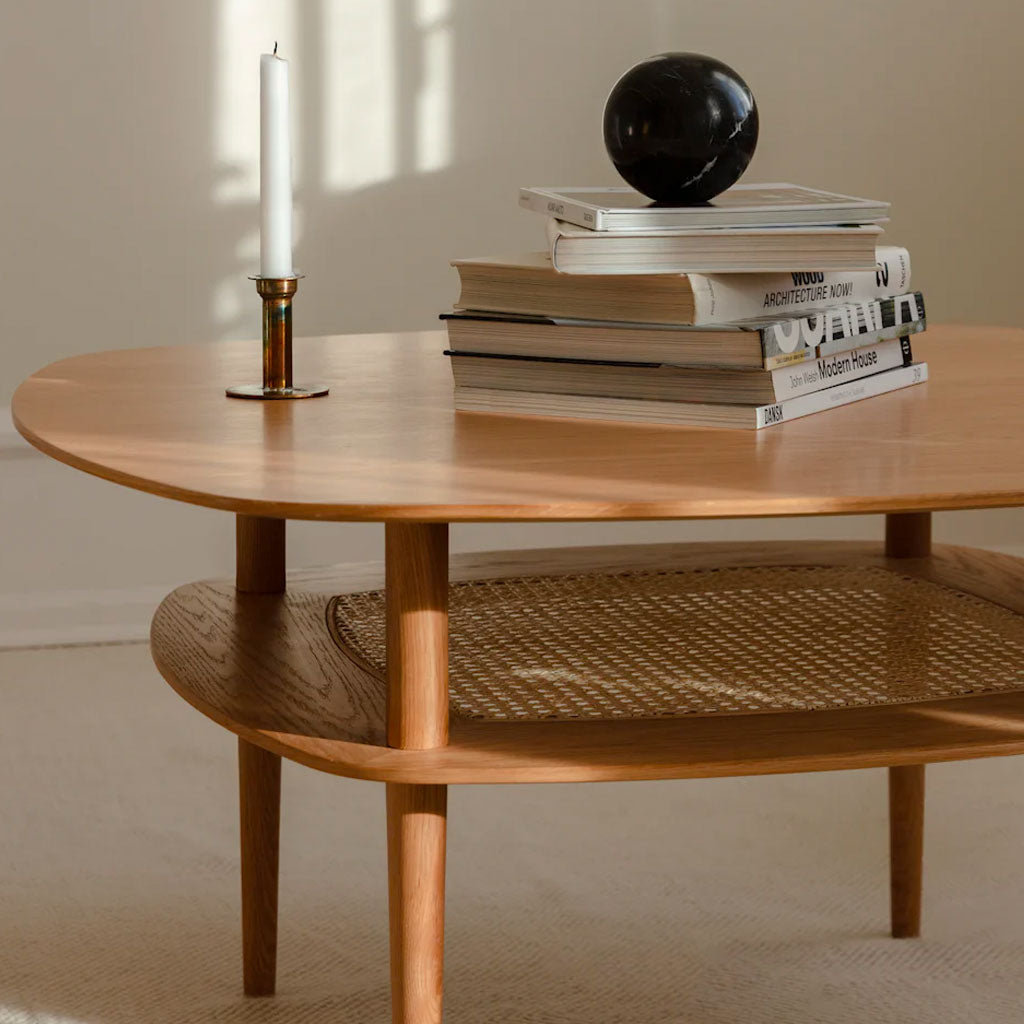 Together Smooth square sofabord - Oak - Umage
