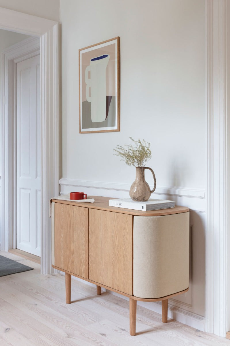 Treasures 2-Dørs Skab - Oak / White Sands - 109x75x43 - Umage