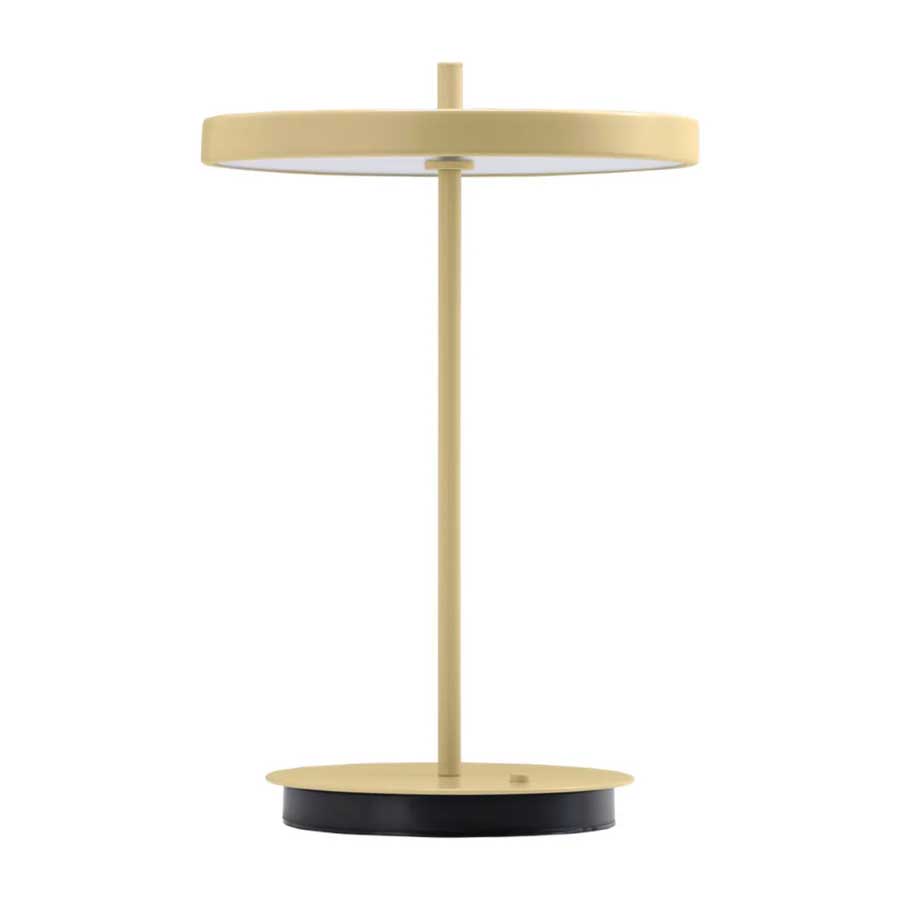 Asteria Move Trådløs Bordlampe - Monochrome - Butter Yellow - H: 30,6 cm - Umage