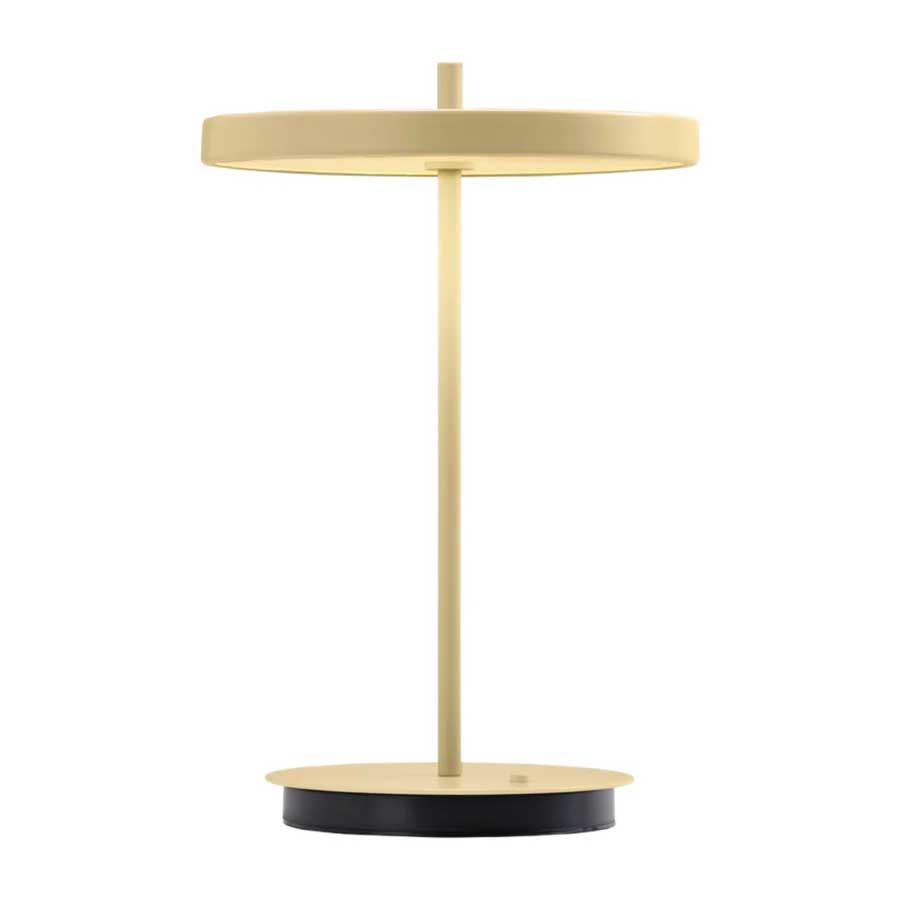 Asteria Move Trådløs Bordlampe - Monochrome - Butter Yellow - H: 30,6 cm - Umage