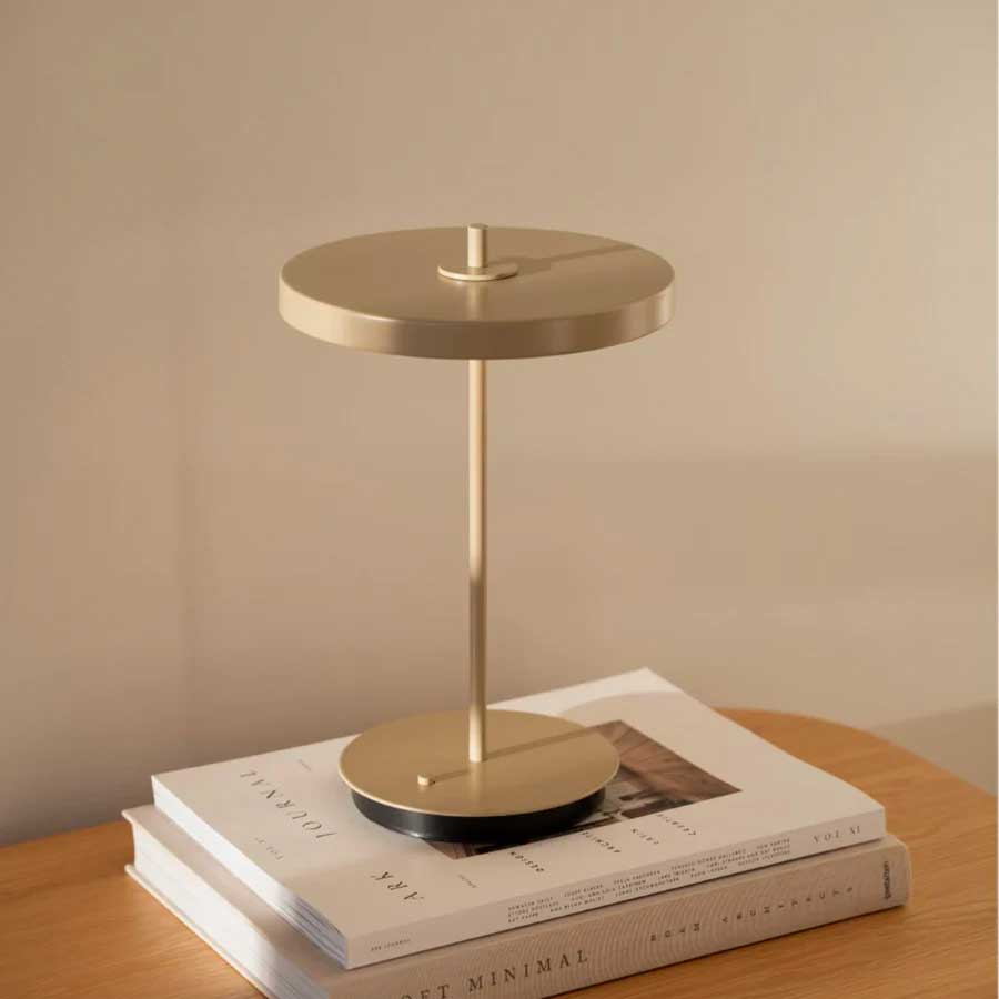 Asteria Move Trådløs Bordlampe - Monochrome - Clay - H: 30,6 cm - Umage