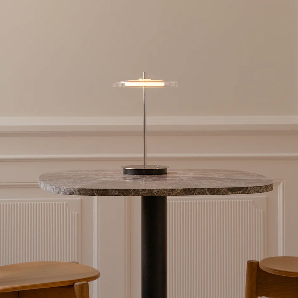 Asteria Move Trådløs Bordlampe - Glas - Umage