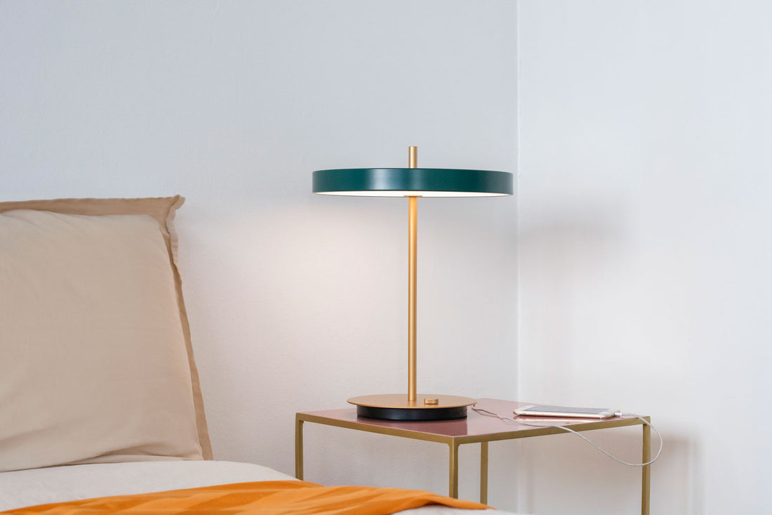 Asteria bordlampe - Forest Green - H: 41,5 cm - Umage