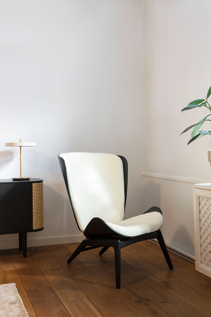 Asteria bordlampe - Pearl White - H: 41,5 cm - Umage