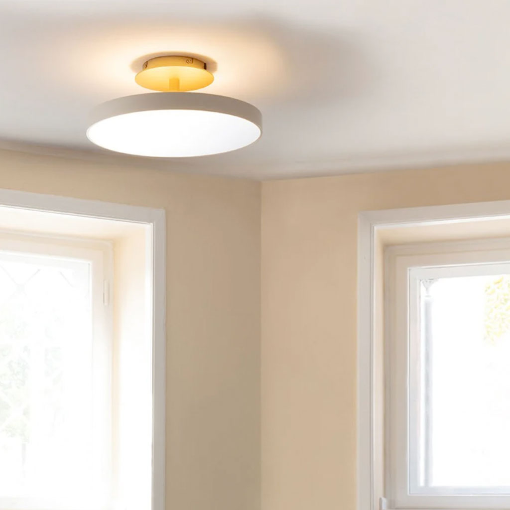 Asteria Up Loftlampe - Pearl White - Medium - Ø43x16,9 cm - Umage