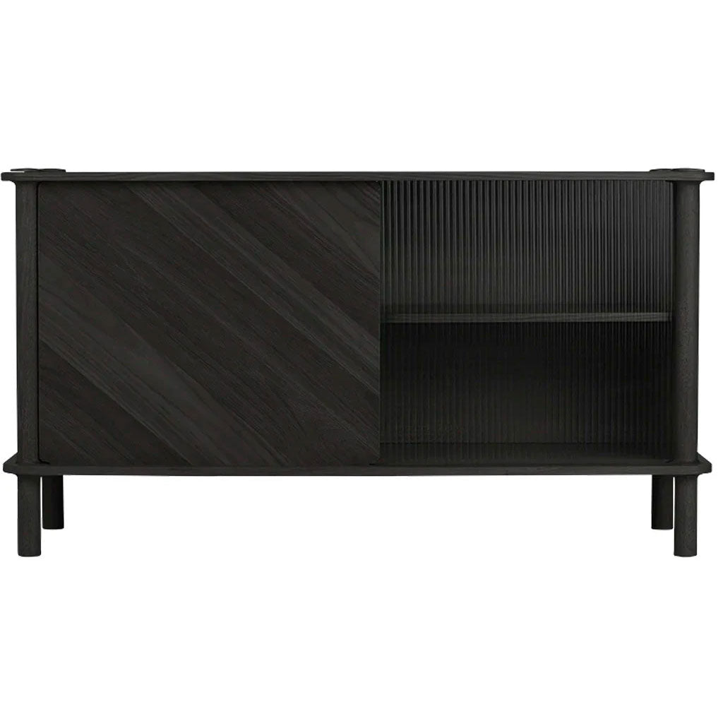 Italic Skab - Black - Wood/Glass - Umage