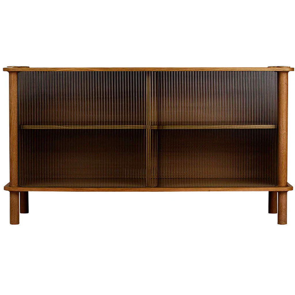 Italic Skab - Dark Oak - Glass - Umage