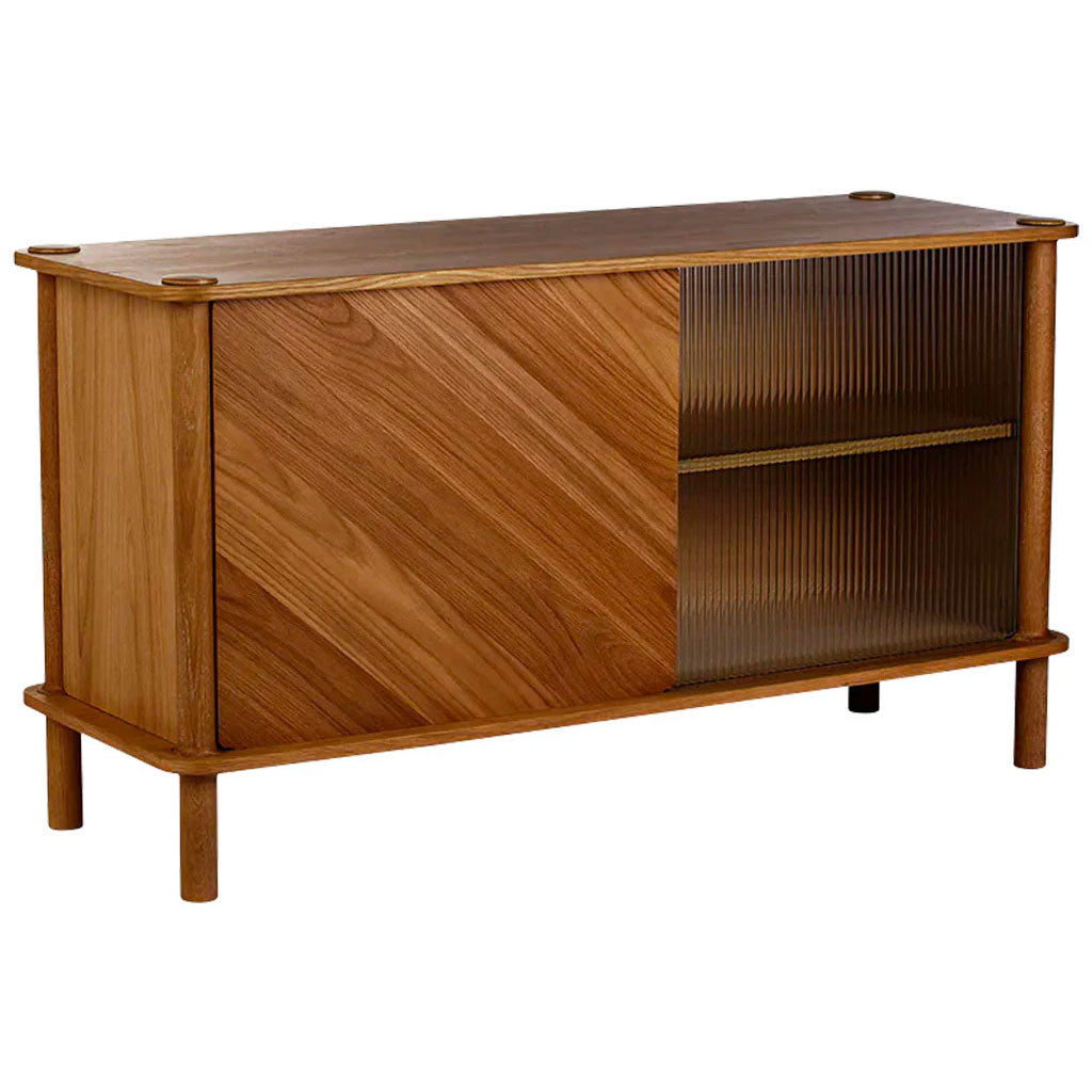 Italic Skab - Dark Oak - Wood/Glass - Umage