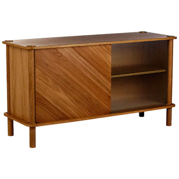 Italic Skab - Dark Oak - Wood/Glass - Umage