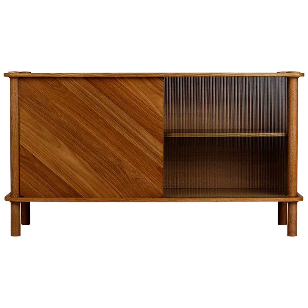 Italic Skab - Dark Oak - Wood/Glass - Umage