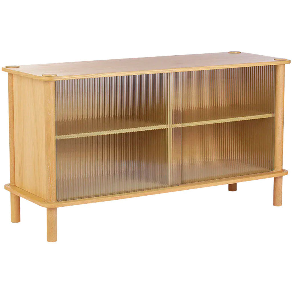 Italic Skab - Oak - Glass - Umage