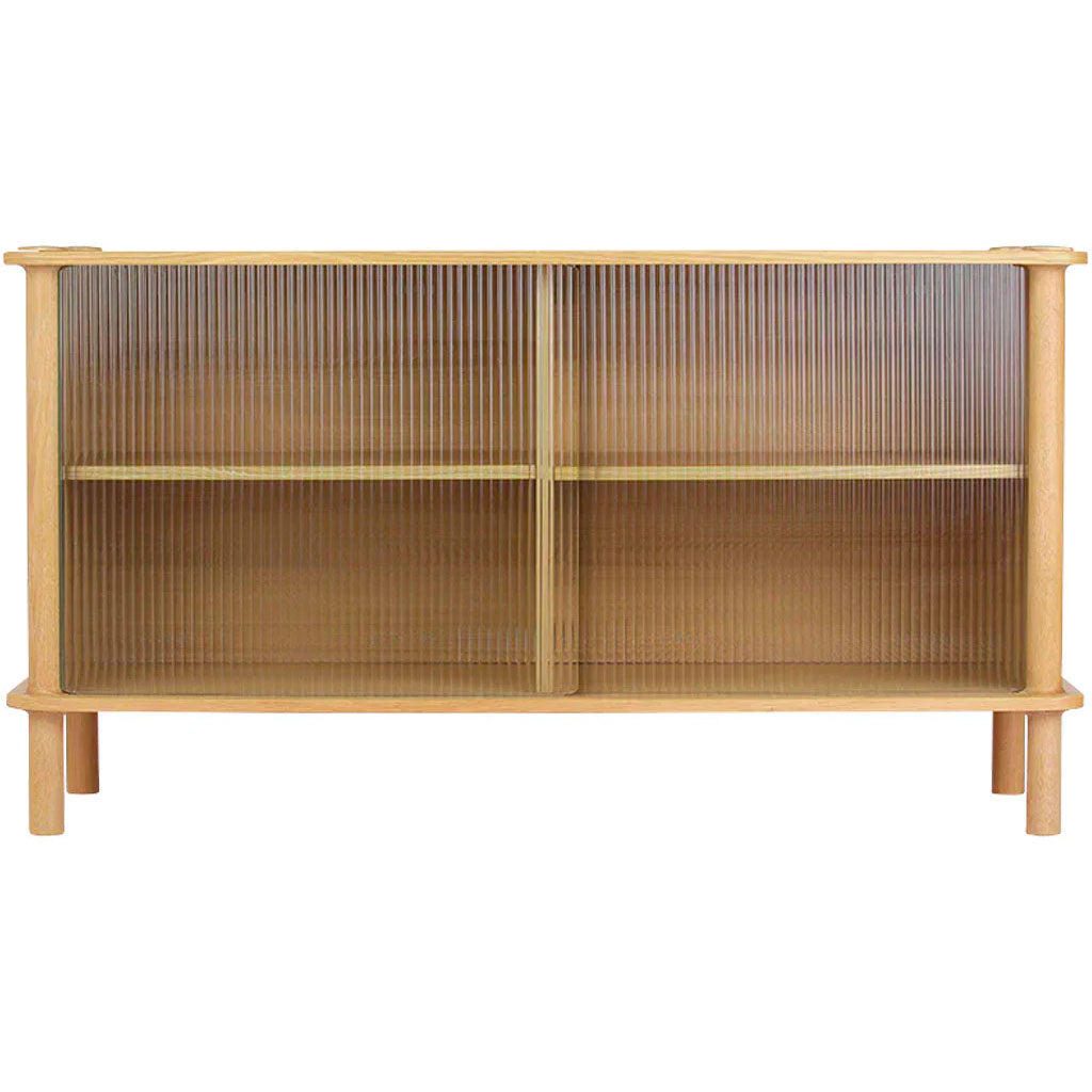 Italic Skab - Oak - Glass - Umage