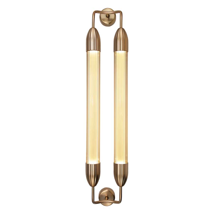Lemon Squeeze Væglampe - Double - Long - Polished Brass - Umage
